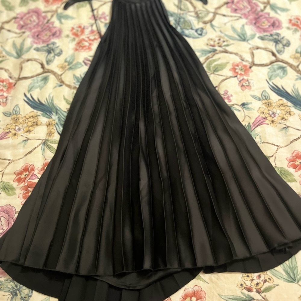 Abercrombie Black Pleated Mini Dress